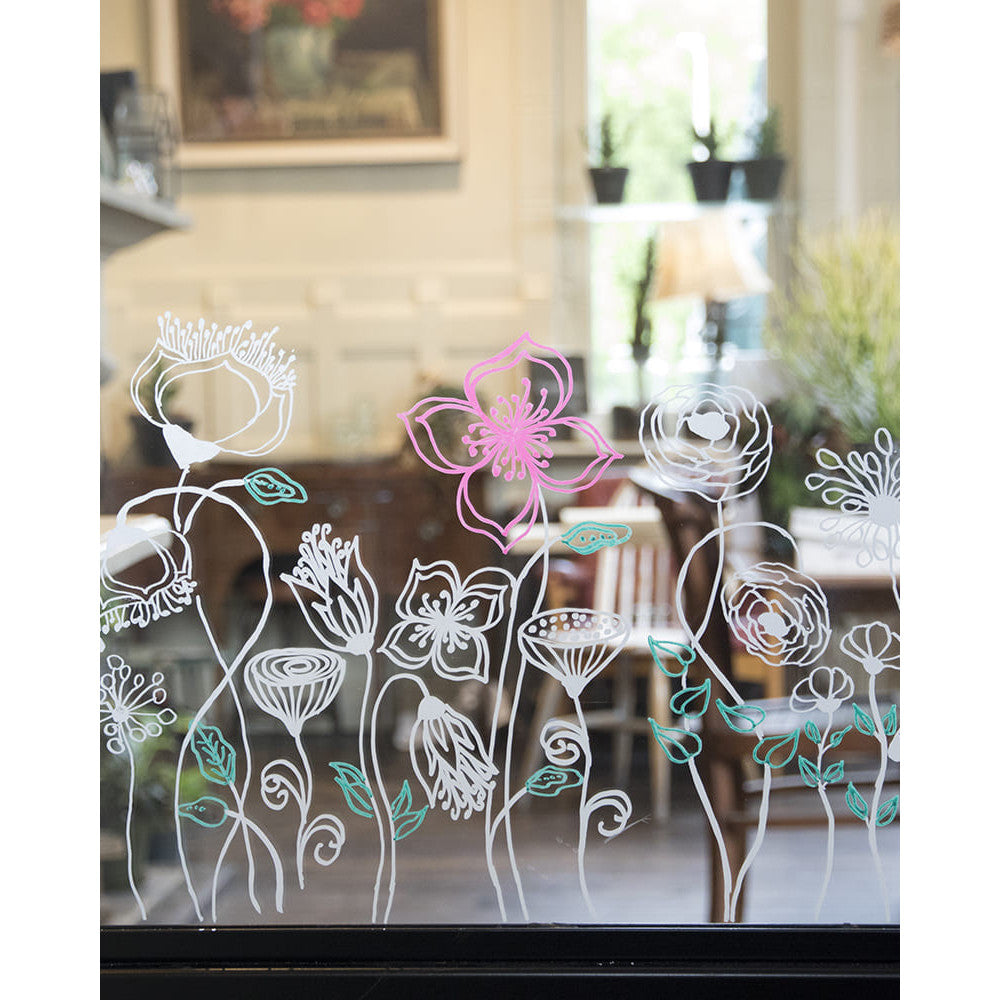 Securit Fensterschablonen Blumen