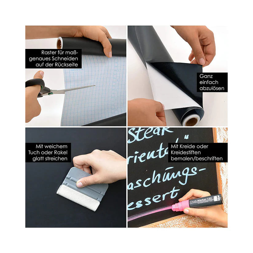 XXL Kreidetafelfolie, Wandtafelfolie Selbstklebend