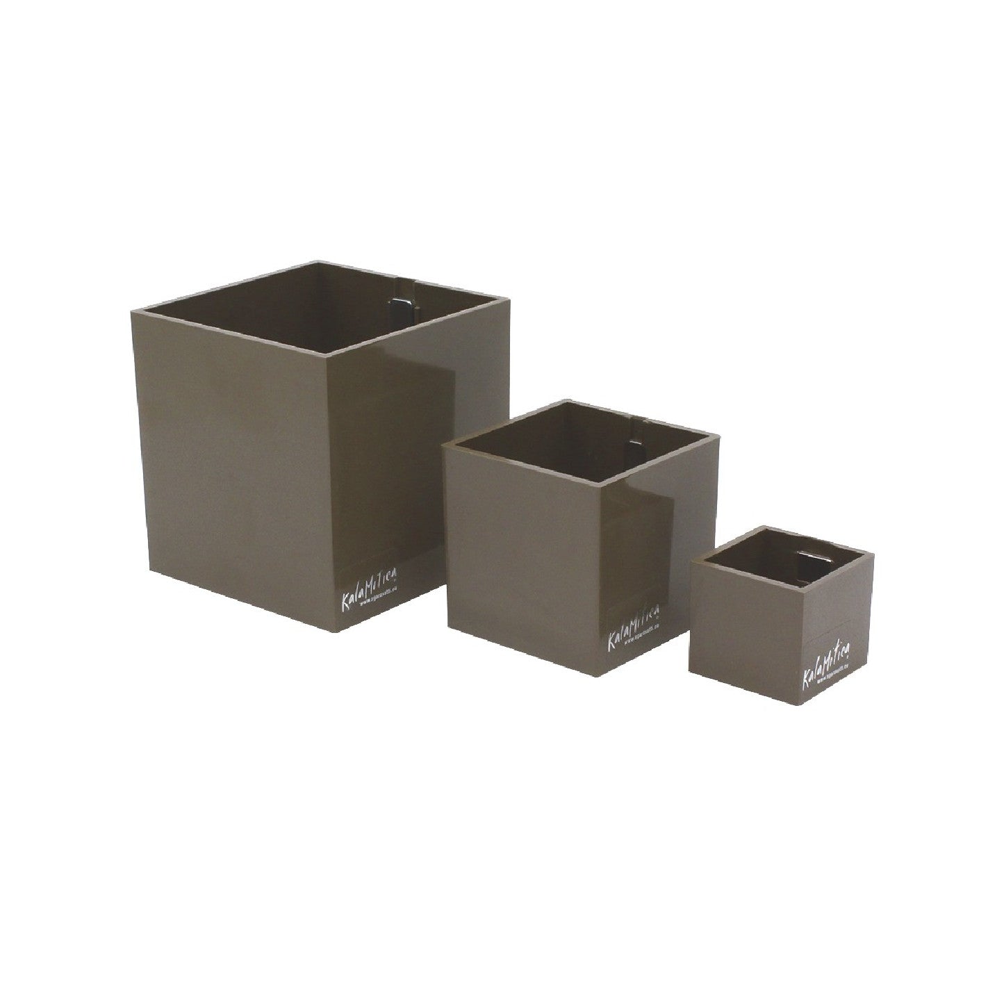 KalaMitica® Magnetische Würfelbehälter Neodym, Ø 3,5-6-9, Taupe, 3 Stk.