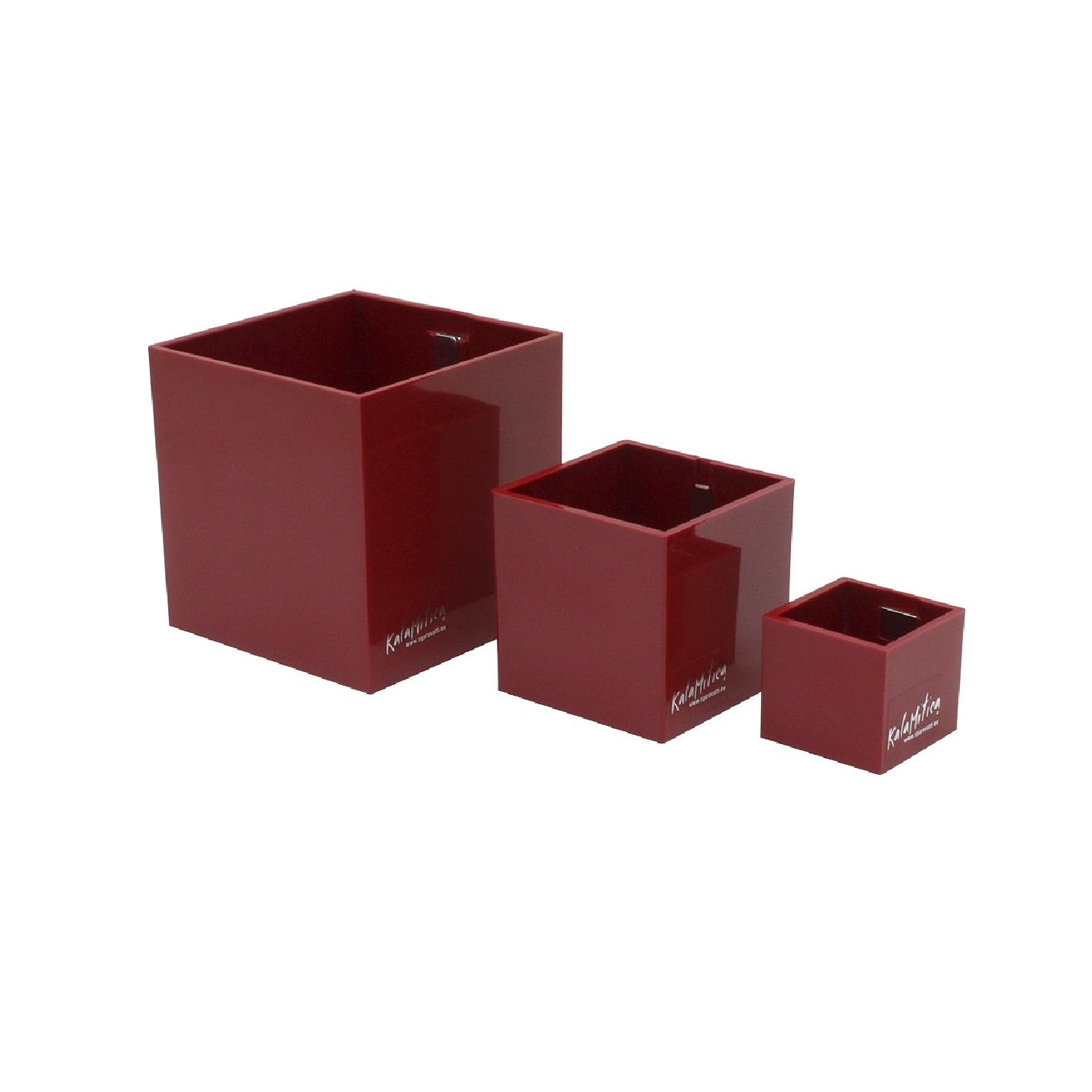 KalaMitica® Magnetische Würfelbehälter Neodym, Ø 3,5-6-9, Rot, 3 Stk.