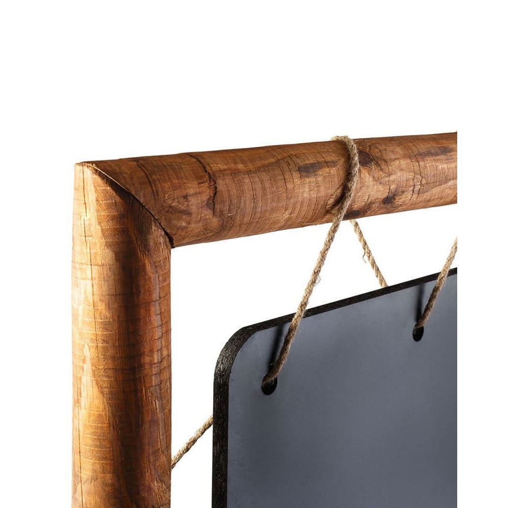 Spezieller Kundenstopper mit ausgefallenem Design, Holz Kundenstopper mit Kreidetafel, hängende Kreidetafel