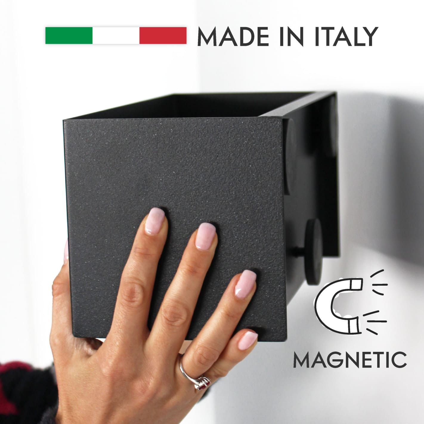 KalaMitica® Magnetbehälter "Hermes" aus Stahl