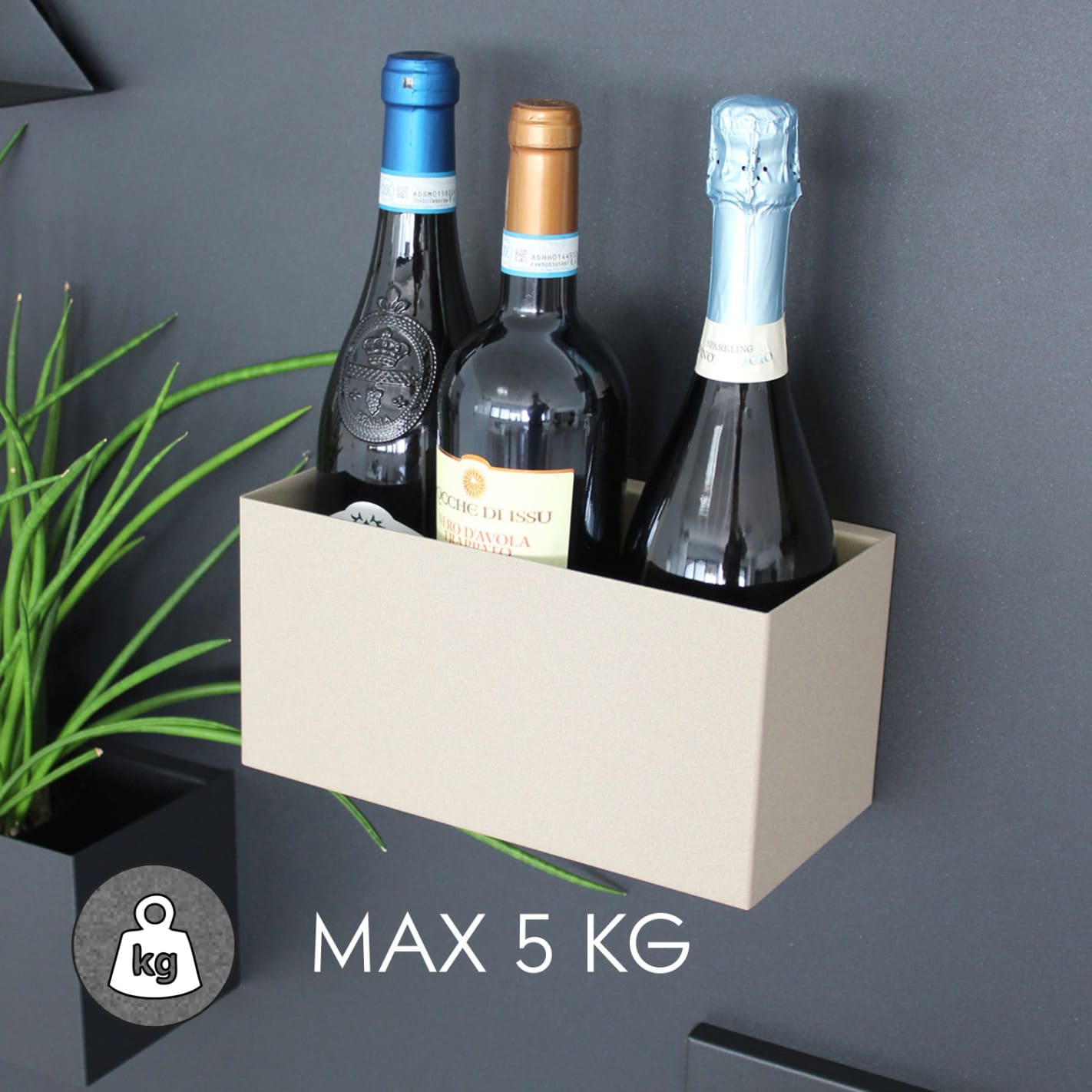 KalaMitica® Magnetbehälter "Hermes" aus Stahl