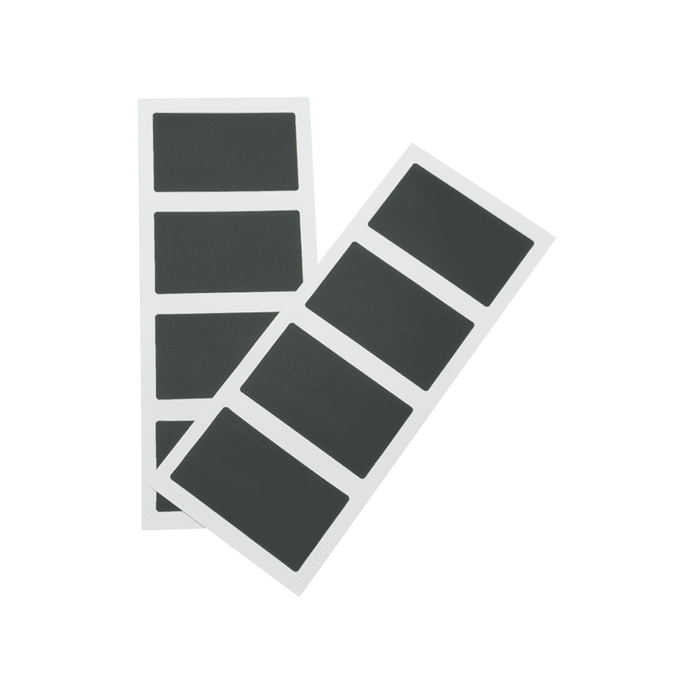 Kreidetafelfolie Sticker rechteckig zur Kennzeichnung mittels Kreidemarker
