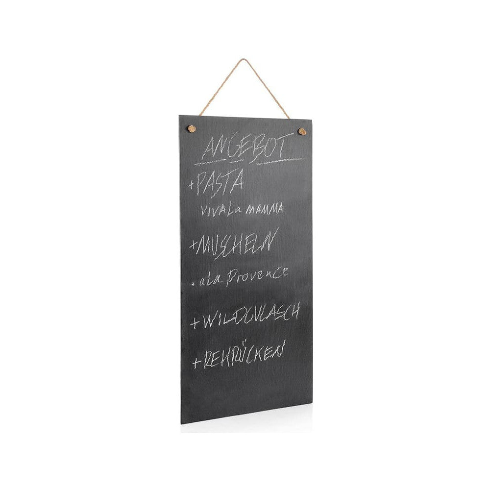 Wandtafel aus echtem Schiefer zum Schreiben mit Kreide