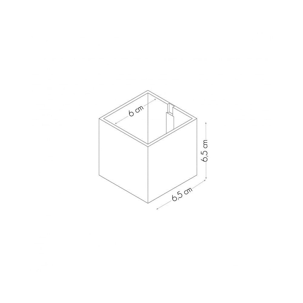Würfelbehälter für kleine Pflanzen magnetisch