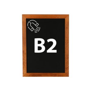 Kreidetafel magnetisch B2 mit dunklem Holzrahmen günstig online kaufen